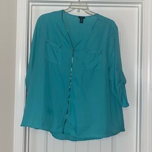 Last chance!! blue blouse